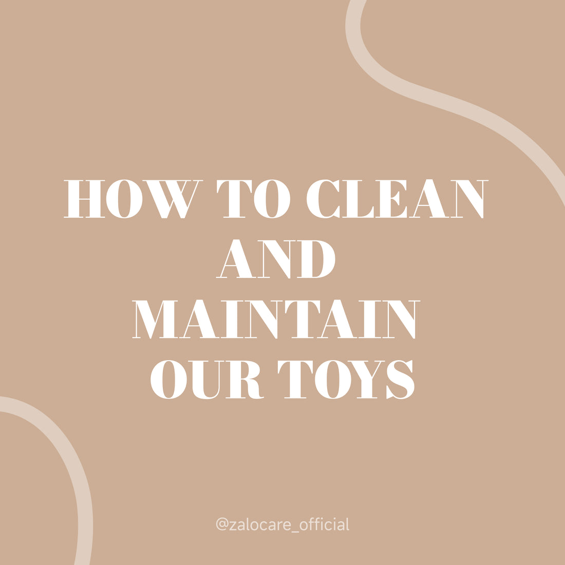 How to clean and maintain our toys